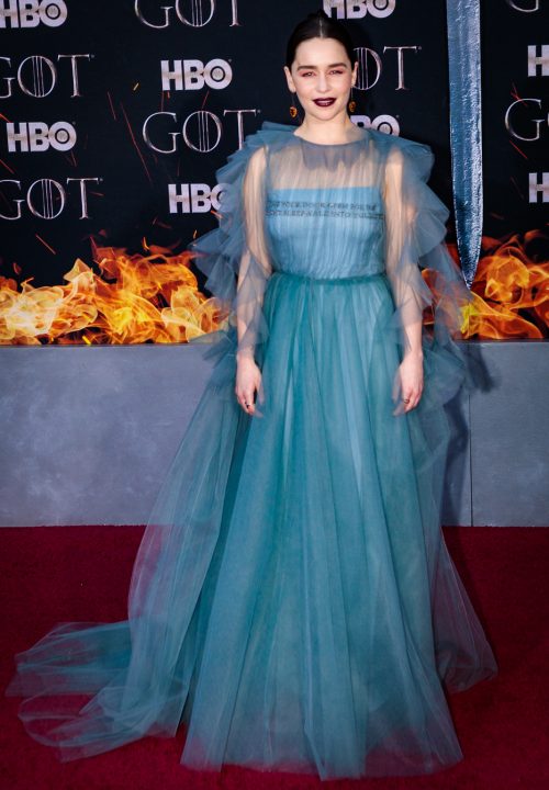 Emilia Clarke at the Game of Thrones Season 8 World Premiere at Radio City Music Hall, April 3, 2019. Photo by Sachyn Mital.